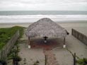 Cabana and Beach as seen from upstairs bedroom