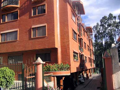 Front view of building
