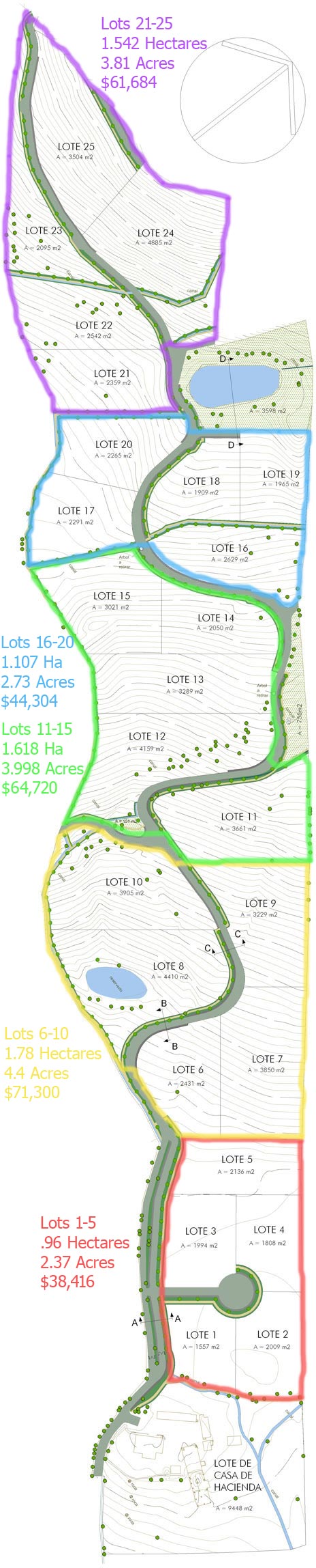 Vistas de Cataviña - Lot map 1