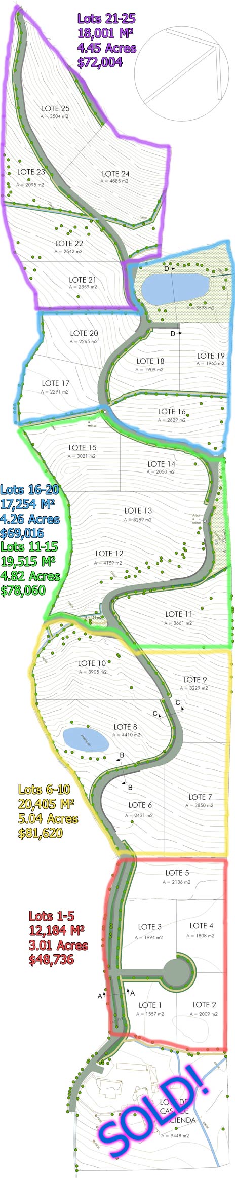 Vistas de Cataviña - Lot map 1