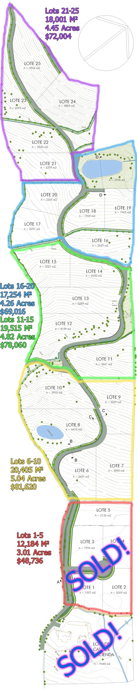 Vistas de Cataviña - Lot map 1